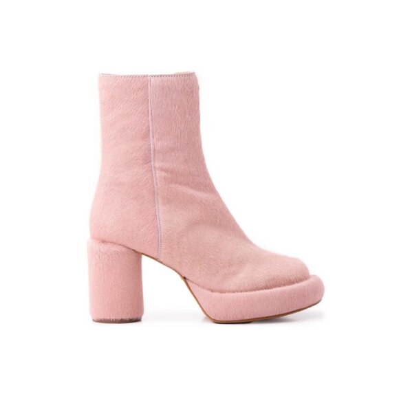 L'Intervalle Weston Rose Pony Chunky Round Toe 70s Style Boots 38 - Picture 2 of 3